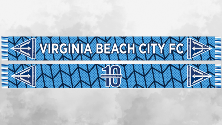 Virginia Beach City FC Unveils 10th Season Ticket Bundle Scarf